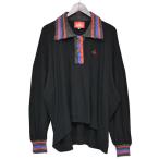 ヴィヴィアンウエストウッドレッドレーベル Vivienne Westwood RED LABEL ロングスリーブオーブロゴポロトップ ニット切替ポロシ