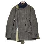サカイ sacai 2020AW ドッキングジャケット 20-05330 ブラウン×カーキ サイズ:1