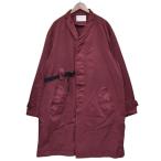 カラー KOLOR 2021SS ATTACHED WAISTCOAT COAT ウエストベルトコート 21SCM-C04104 バーガンディー サイ