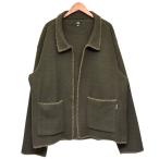 ステューシー stussy 2021AW　Woodsy Blanket Stitch Fleece　ボアフリースカーディガン　ジャケット　218128