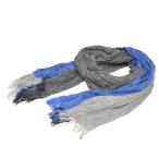  Issey Miyake men ISSEY MIYAKE MEN необычность материалы плиссировать палантин бахрома большой размер палантин серый × темно-синий × черный 