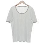 マルタンマルジェラ Martin Margiela 2005SS　総柄Ｔシャツ　UネックＴシャツ　30 XM112 グレー サイズ：50