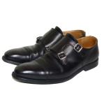 【値下げ】CROCKETT＆JONES LOWNDES ラウンズ ダブルモンクストラップシューズ ブラック サイズ：8(26．5ｃｍ) (神戸三宮セン