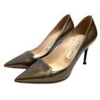 【値下げ】JIMMY CHOO ヒールパンプス ゴールド サイズ：36 (神戸元町店)