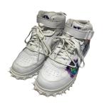 ショッピングエアフォース1 【値下げ】OFFWHITE×Nike Air Force 1 Mid Graffiti エアフォース1 ミッド スニーカー DR0500-100 ホワイト サイズ：28.5cm (EC)