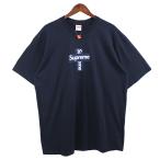 ショッピングシュプリーム 【値下げ】SUPREME 20AW Cross Box Logo Tee クロス ボックスロゴ Tシャツ ネイビー サイズ：L (吉祥寺店)