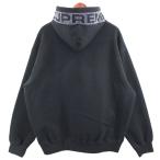 シュプリーム SUPREME 24SS Jacquard Stripe Hooded Sweatshirt フードロゴ パーカー ブラック サイズ：M