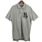 ショッピングラルフローレン ポロシャツ ポロラルフローレン POLO RALPH LAUREN RL ロゴ パッチ ポロシャツ グレー サイズ：M