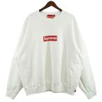 ショッピングシュプリーム シュプリーム Supreme 25SS Washed Box Logo Crewneck ウォッシュド ボックスロゴ クルーネック スウェット ホワイ