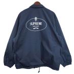 ショッピングsupreme 【値下げ】Supreme 24AW Crest Coaches Jacket クレスト 両面 ロゴ コーチジャケット ネイビー サイズ：L (吉祥寺店)