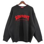 ショッピングシュプリーム シュプリーム×スラッシャー Supreme×THRASHER 21AW Thrasher Sweater ロゴ ニット セーター ブラック サイズ：X