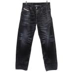 【値下げ】DIESEL by Glenn Martens 2010 D-MACS 加工 ストレート パンツ ブラック サイズ：W30 L30 (吉祥寺店)