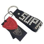 【値下げ】Supreme×HTC 23SS Hollywood Trading Company Studded Keychain ロゴ HTC コラボ スタッズ キーチェーン キーホルダー ブラック (吉祥寺店)