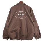 ショッピングsupreme 【値下げ】Supreme 24AW Crest Coaches Jacket クレスト 両面 ロゴ コーチジャケット ブラウン サイズ：L (吉祥寺店)