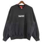 ショッピングsupreme シュプリーム Supreme 25SS Washed Box Logo Crewneck 加工 ウォッシュド ボックスロゴ クルーネック スウェット