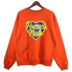 【値下げ】HUMAN MADE 24AW HEAVYWEIGHT SWEATSHIRT ハート ロゴ ヘビーウェイト スウェットシャツ トレーナー オレンジ サイズ：M (吉祥寺店)