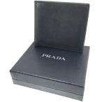 ショッピングプラダ プラダ PRADA ロゴ 2つ折り財布 ウォレット ブラック