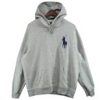 ポロラルフローレン POLO RALPH LAUREN BIG PONY ビッグポニー 刺繍 パーカー グレー サイズ：L