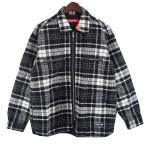 シュプリーム Supreme 24AW Quilted Flannel Zip Up Shirt ロゴ キルテッド キルティング フランネル ジップア