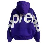 【値下げ】SUPREME 23AW Big Logo Jacquard Hooded Sweatshirt パーカー パープル サイズ：S (学芸大学店)