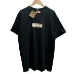 ショッピングBURBERRY シュプリーム バーバリー Supreme Burberry 22SS Box Logo Tee ボックスロゴTシャツ ブラック サイズ：M
