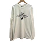 ステューシー stussy 25SS/ SKULL WINGS LS TEE PIGMENT DYED スカルウィングス LS Tシャツ ピグメントダ