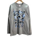 シュプリーム Supreme 19AW／ Faces L／S Tee フェイスロングスリーブTシャツ グレー サイズ：M