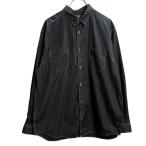 コムデギャルソンオム COMME des GARCONS HOMME 25AW／ 綿ブロード 製品洗 ブラウス ／シャツ HP-B013 ブラック サ
