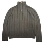 エルメス HERMES ハーフジップニット ／ニット ダークブラウン サイズ：XL