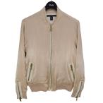 Ksubi Babetown Bomber атлас Bomber жакет 2019AW бежевый размер :S ( Niigata фиолетовый бамбук гора магазин ) 211224