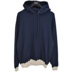 steven alan 2TONE TUBE SWEAT HOODY プルオーバーパーカ 2021SS ネイビー×ベージュ サイズ:M (新潟紫竹山店