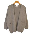 ショッピングエヴァ エヴァムエヴァ evam eva wool fox short robe ニットカーディガン E223K214 ベージュ サイズ：-