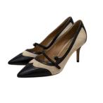 サルヴァトーレフェラガモ Salvatore Ferragamo ポインテッドトゥパンプス 4P70A ベージュ サイズ:4