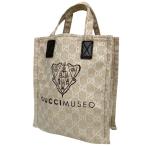 グッチ GUCCI GUCCI MUSEOミュゼオミュージアム限定GGキャンバストートバッグ 90周年限定 283414 オフホワイト サイズ:タテ2