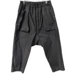 ショッピングダメージ 【値下げ】PRY／pryground 24AW Luxe-Cotton Saroue Cropped Pantsサルエルストレッチクロップドパンツ ブラック サイズ：2(〜100cm) (下北沢店)