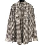 ショッピングウエスタン マーティーアンドサンズ MAATEE＆SONS 25AW GUPTA WESTERNチェックウエスタンシャツ ホワイト サイズ：3(オーバーサイズ)