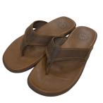 UGG SEASIDE FLIP LETHER SANDAL レザートングサンダル ブラウン サイズ：US8 (池袋店) 220720