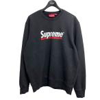 シュプリーム SUPREME 2020SS Underline Crewneck ロゴクルーネックスウェットシャツ ブラック サイズ：L