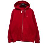 シュプリーム SUPREME 2022AW Small Box Drawcord Zip Up Sweatshirt レッド サイズ：L