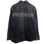 ショッピングシュプリーム シュプリーム Supreme 21AW Applique Denim Shirt アップリケデニムシャツ ブラック サイズ：M