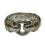 ティファニー Tiffany ＆ Co． ヴィンテージサ−クルコンビリング シルバー×ゴールド サイズ：13号