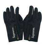  Supreme Supreme 25AW Windstopper Zip Gloves Wind стопор перчатка черный 