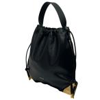 サカイ sacai Corner Metal Drawstring トートバッグ S127-01 ブラック×ゴールド サイズ:OS