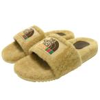 【値下げ】GUCCI × THE NORTH FACE 22SS ロゴ ボア サンダル シューズ ベージュ サイズ：8 (原宿キャットストリート店)