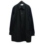 コムデギャルソンシャツ COMME des GARCONS SHIRT ウールステンカラーシャツコート ブラック サイズ：L
