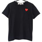 プレイコムデギャルソン PLAY COMME des GARCONS 2024SS ハートワッペン 半袖Tシャツ ブラック サイズ:XXS