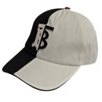 ショッピングBURBERRY バーバリー BURBERRY TBエンブロダイリー ロゴキャップ 8023974 ブラック×ホワイト サイズ：L