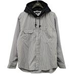 コムデギャルソンオム COMME des GARCONS HOMME 2024AW フード切替シャツジャケット ホワイト サイズ：M