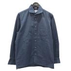 ショッピングINDIVIDUALIZED INDIVIDUALIZED SHIRTS × Ron Herman 長袖シャツ STANDARD FIT ネイビー サイズ：15-32 (四ツ橋北堀