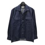 INDIVIDUALIZED SHIRTS × BEAMS PLUS × MOJITO オープンカラーデニムアブサンシャツ インディゴ サイズ：M (